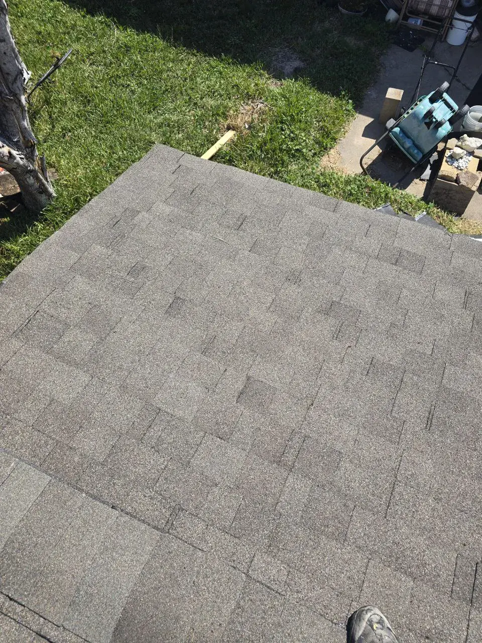 Completed roof replacement Houston - Finished 30-year architectural shingles installation