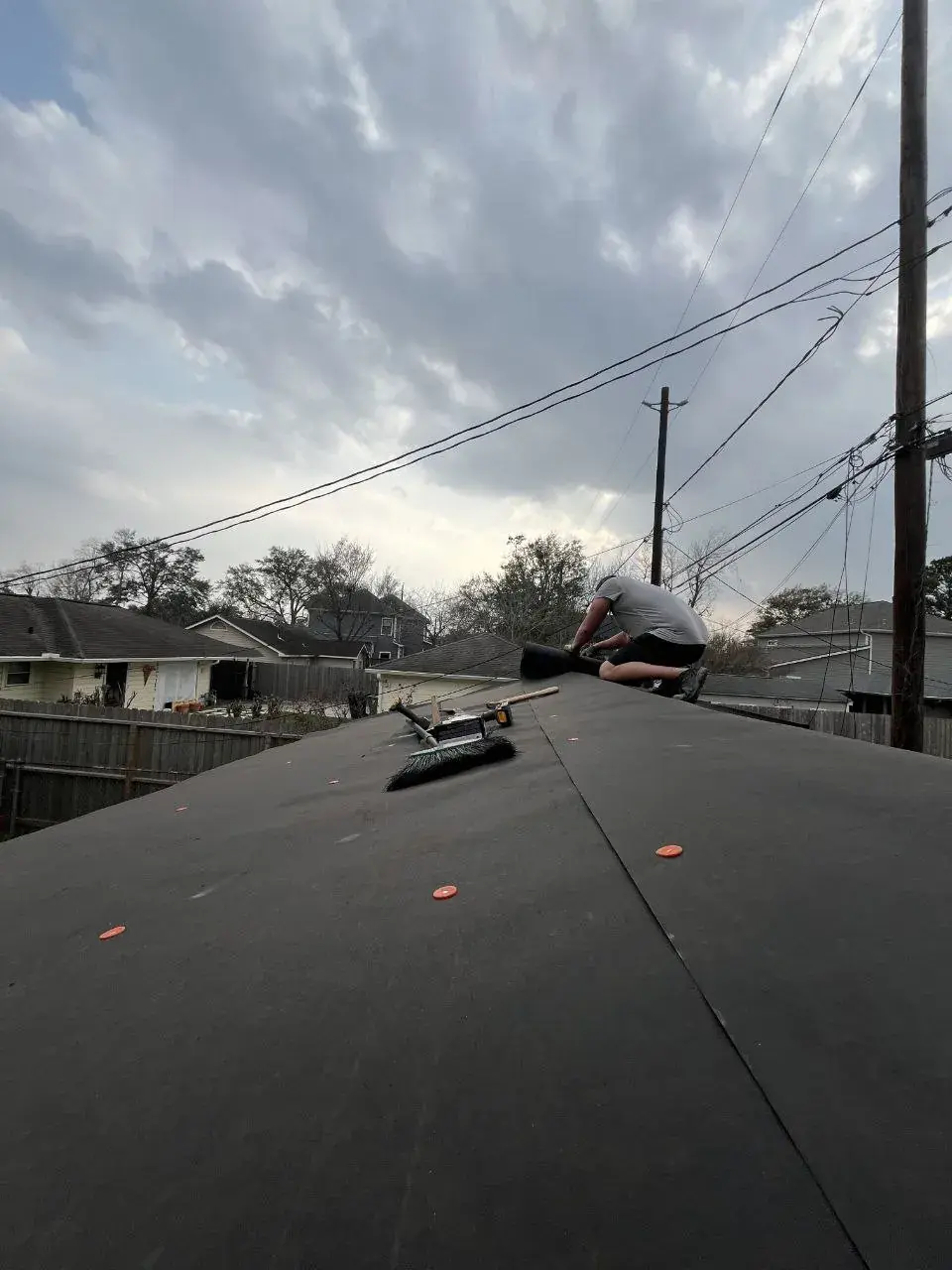 Houston roofing installation - Quality inspection of architectural shingles installation